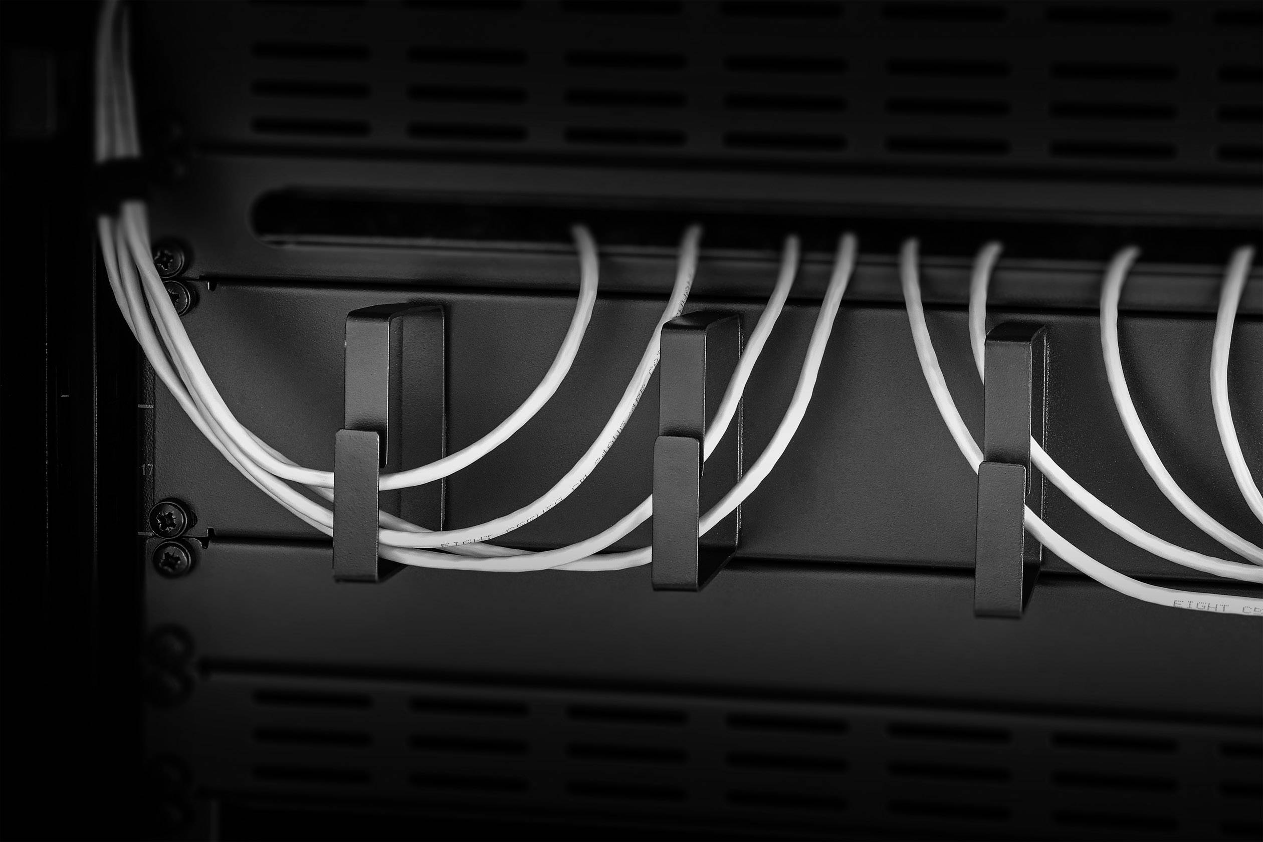 Renkforce RF-3440222 19 inch Kabelgeleiding voor patchkast 2 HE Zwart