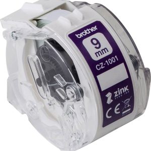 Brother CZ1001 Rol met etiketten 9 mm x 5 m Papier Wit 1 stuk(s) Permanent hechtend Gekleurde etikettenrol Brother CZ1001 Rol met etiketten 9 mm x 5 m Papier Wit 1 stuk(s) Permanent hechtend Gekleurde etikettenrol
