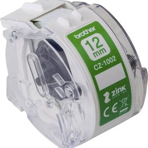 Brother CZ1002 Rol met etiketten 12 mm x 5 m Papier Wit 1 stuk(s) Permanent hechtend Gekleurde etikettenrol Brother CZ1002 Rol met etiketten 12 mm x 5 m Papier Wit 1 stuk(s) Permanent hechtend Gekleurde etikettenrol