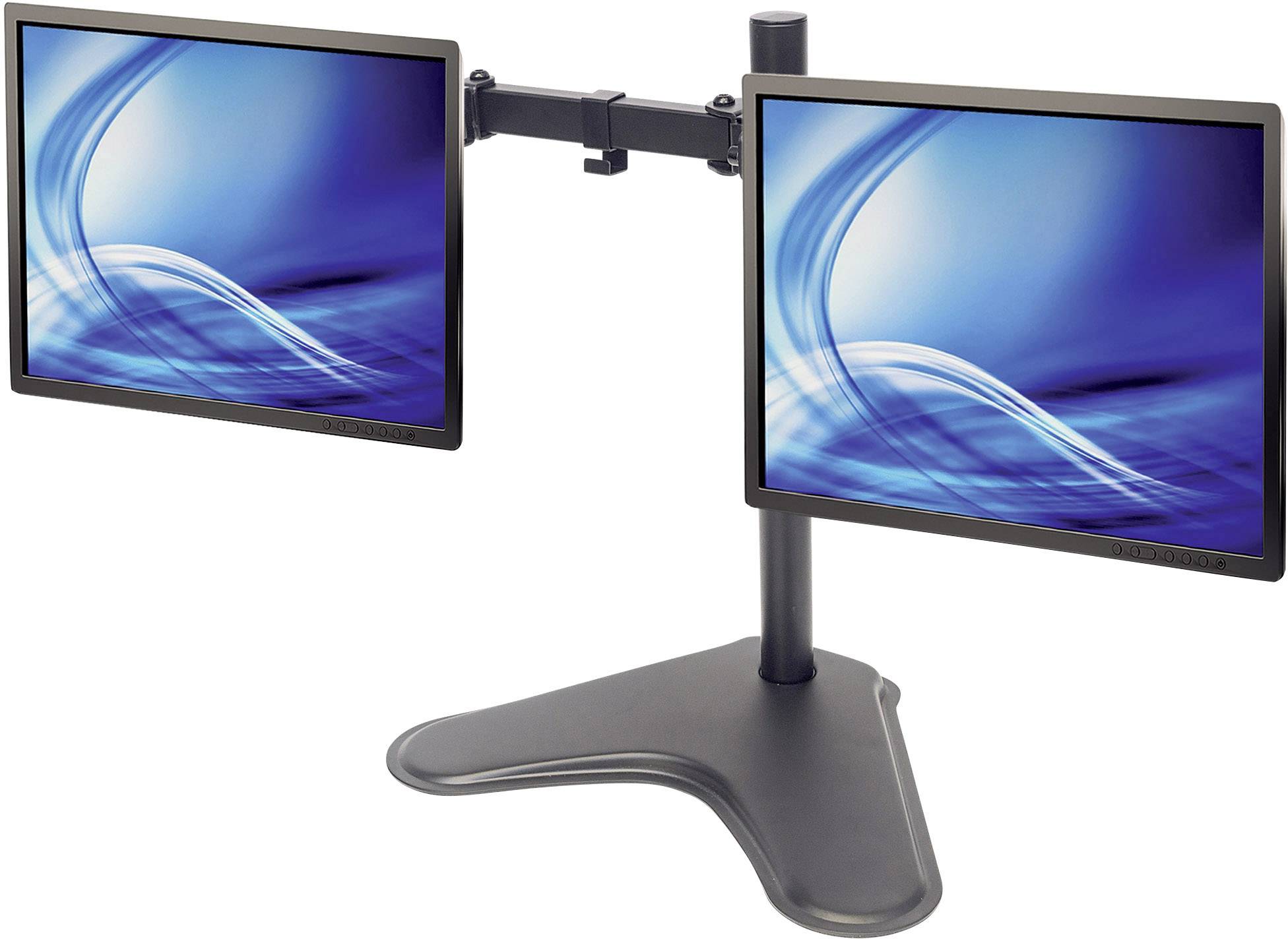 Manhattan 461559 Monitorvoet Aantal monteerbare displays: 2 Display(s) 33,0 cm (13") - 81,3 cm (32") Zwart In hoogte ver