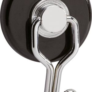 Maul Magneet (Ø x h) 35 mm x 53 mm Rond, Met haak Zwart, Zilver 2 stuk(s) 6155790 Maul Magneet (Ø x h) 35 mm x 53 mm Rond, Met haak Zwart, Zilver 2 stuk(s) 6155790