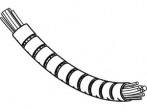 TOOLCRAFT TO-5454900 Kabelslang Grijs (Ø x l) 27 mm x 2 m 1 stuk(s)