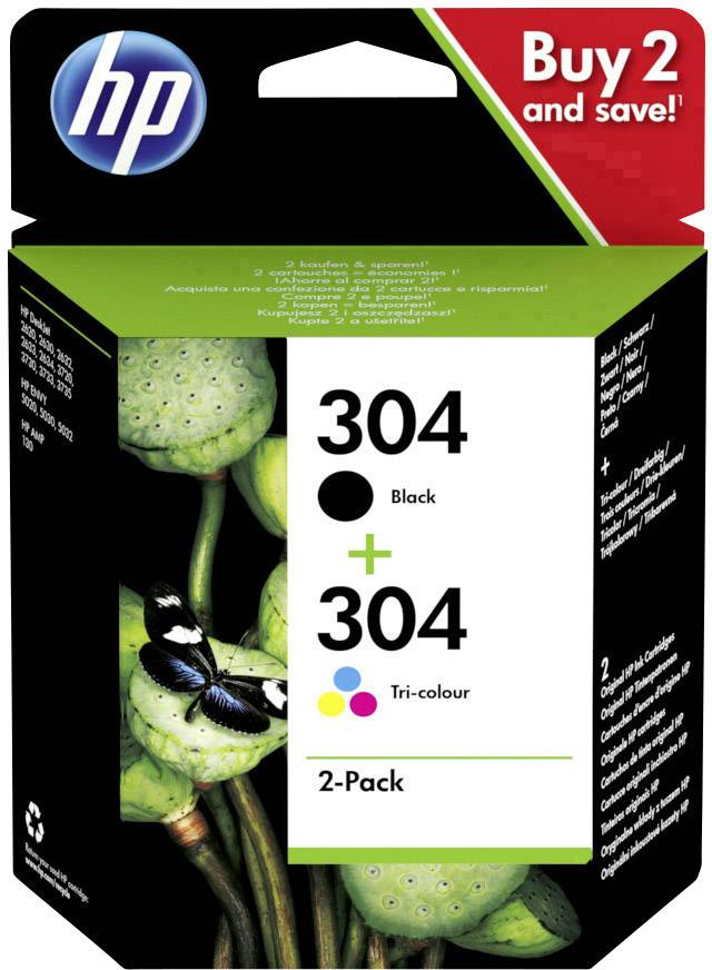 HP 304 Inktcartridge Combipack Origineel Zwart, Cyaan, Magenta, Geel 3JB05AE Inkt