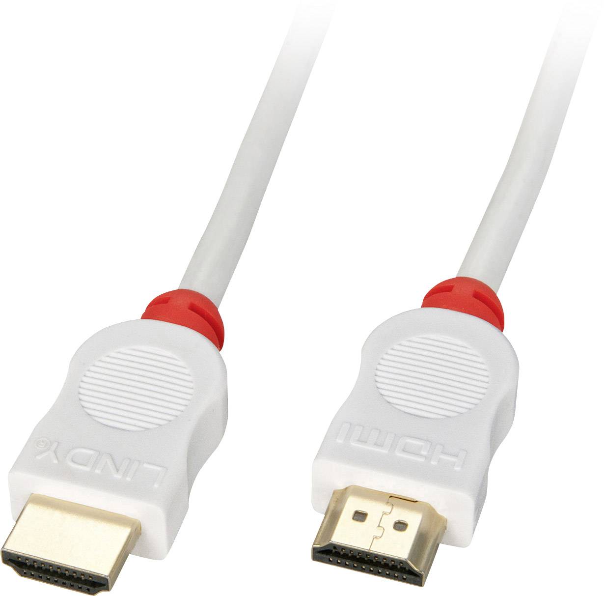 LINDY 41412 HDMI-kabel HDMI Aansluitkabel HDMI-A-stekker, HDMI-A-stekker 2.00 m Rood 4K UHD