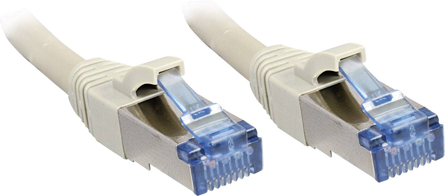 LINDY 47135 RJ45 Netwerkkabel, patchkabel CAT 6A S/FTP 3.00 m Grijs 1 stuk(s)