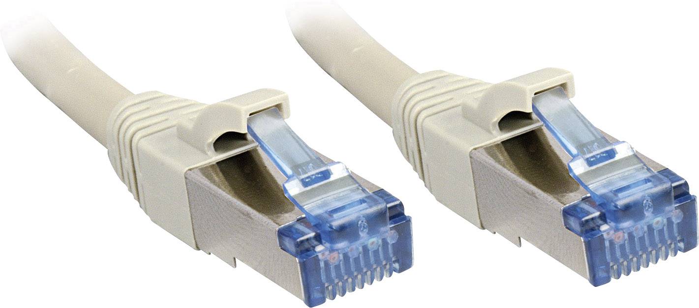LINDY 47138 RJ45 Netwerkkabel, patchkabel CAT 6A S/FTP 10.00 m Grijs 1 stuk(s)