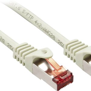 LINDY 47344 RJ45 Netwerkkabel, patchkabel CAT 6 S/FTP 2.00 m Grijs 1 stuk(s)