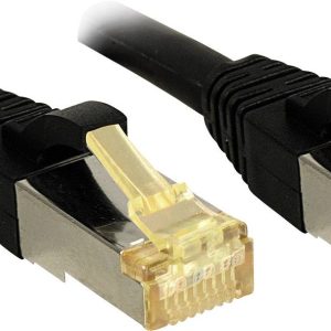 LINDY 47311 RJ45 Netwerkkabel, patchkabel CAT 6a (losse kabel CAT 7) S/FTP 5.00 m Zwart Snagless 1 stuk(s)