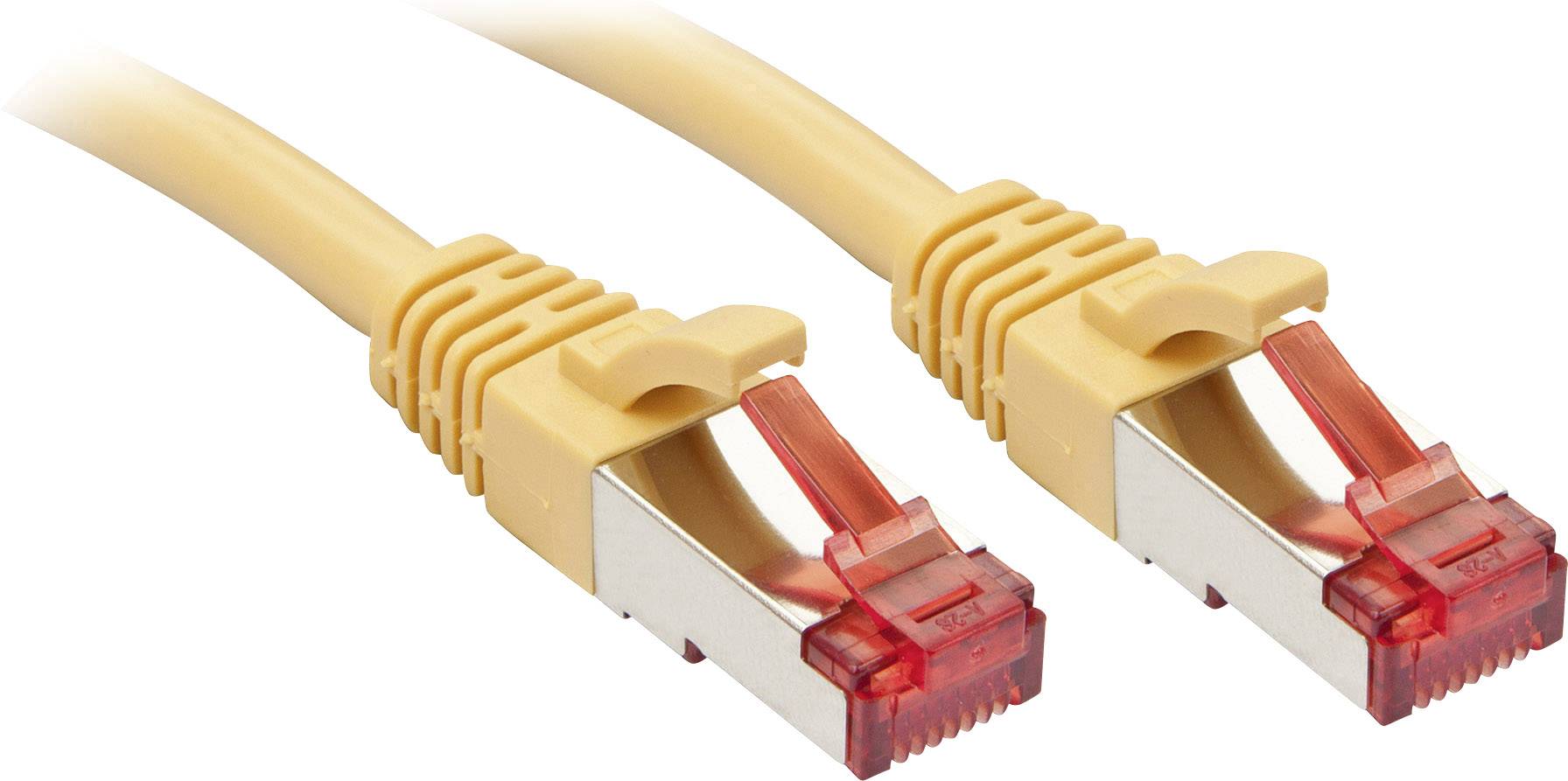 LINDY 47764 RJ45 Netwerkkabel, patchkabel CAT 6 S/FTP 2.00 m Geel Snagless 1 stuk(s)