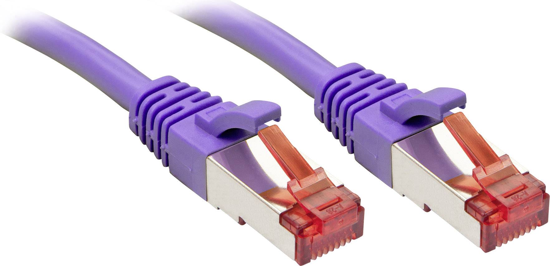 LINDY 47824 RJ45 Netwerkkabel, patchkabel CAT 6 S/FTP 2.00 m Violet Snagless 1 stuk(s)