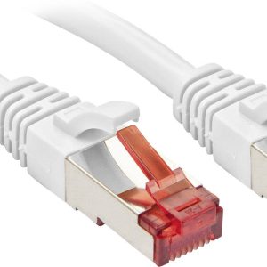 LINDY 47798 RJ45 Netwerkkabel, patchkabel CAT 6 S/FTP 10.00 m Wit Snagless 1 stuk(s) LINDY 47798 RJ45 Netwerkkabel, patchkabel CAT 6 S/FTP 10.00 m Wit Snagless 1 stuk(s)