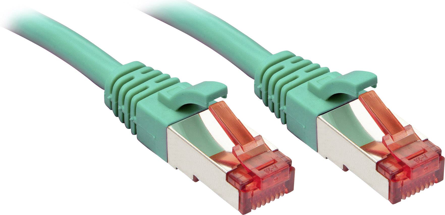 LINDY 47755 RJ45 Netwerkkabel, patchkabel CAT 6 S/FTP 20.00 m Groen 1 stuk(s)