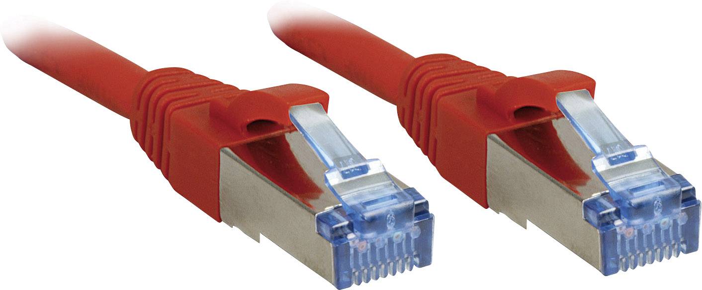 LINDY 47171 RJ45 Netwerkkabel, patchkabel CAT 6A S/FTP 30.00 m Rood Snagless 1 stuk(s)