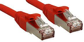LINDY 45624 RJ45 Netwerkkabel, patchkabel CAT 6 S/FTP 3.00 m Rood Snagless 1 stuk(s)