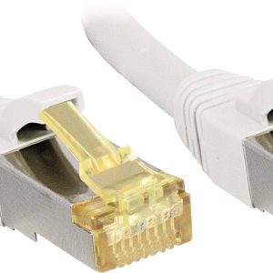 LINDY 47326 RJ45 Netwerkkabel, patchkabel CAT 6a (losse kabel CAT 7) S/FTP 5.00 m Wit Snagless 1 stuk(s)