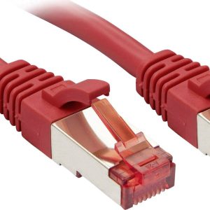 LINDY 47734 RJ45 Netwerkkabel, patchkabel CAT 6 S/FTP 2.00 m Rood Snagless 1 stuk(s)