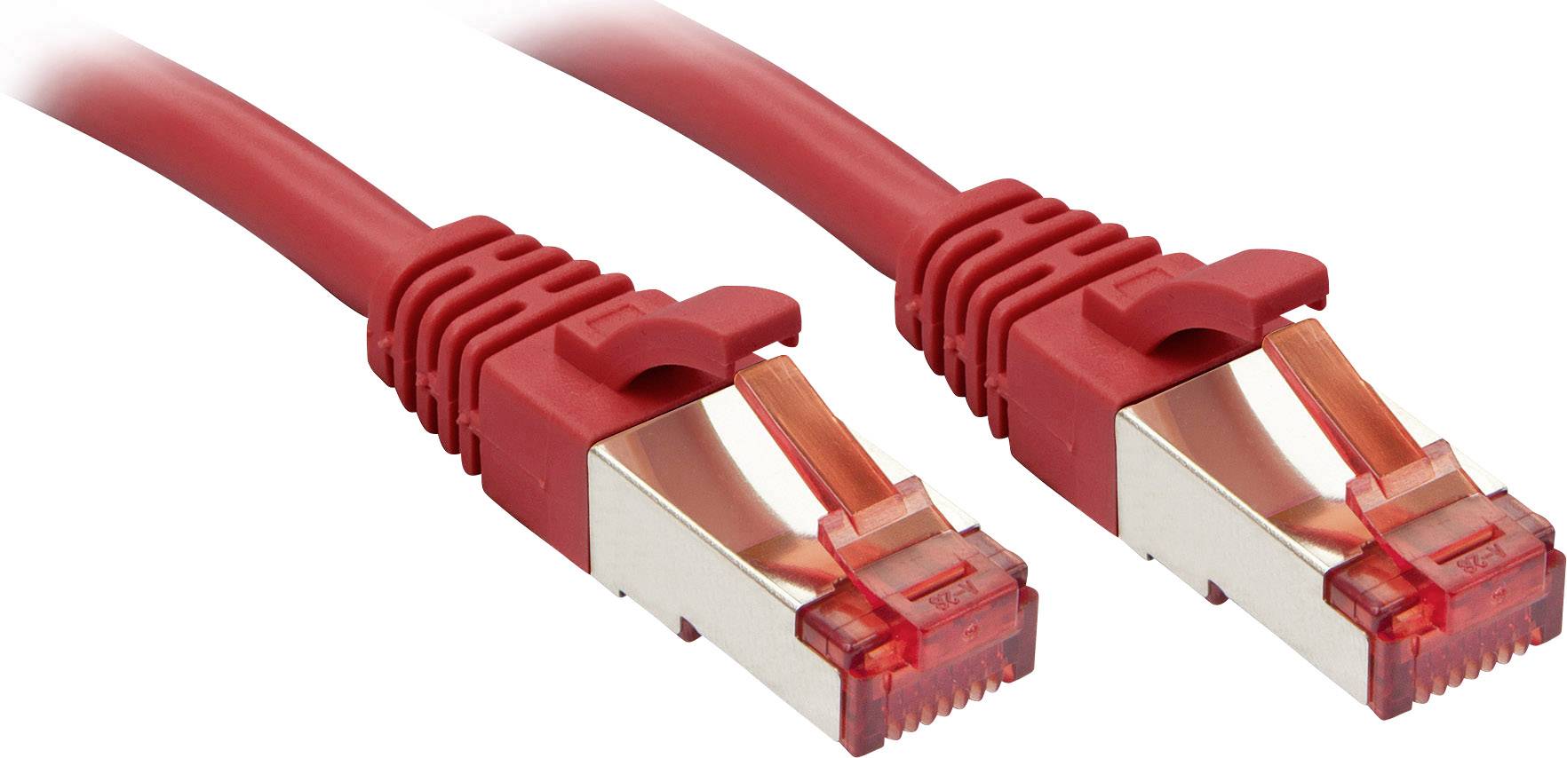 LINDY 47734 RJ45 Netwerkkabel, patchkabel CAT 6 S/FTP 2.00 m Rood Snagless 1 stuk(s)