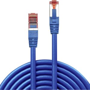 LINDY 47723 RJ45 Netwerkkabel, patchkabel CAT 6 S/FTP 10.00 m Blauw Snagless 1 stuk(s)