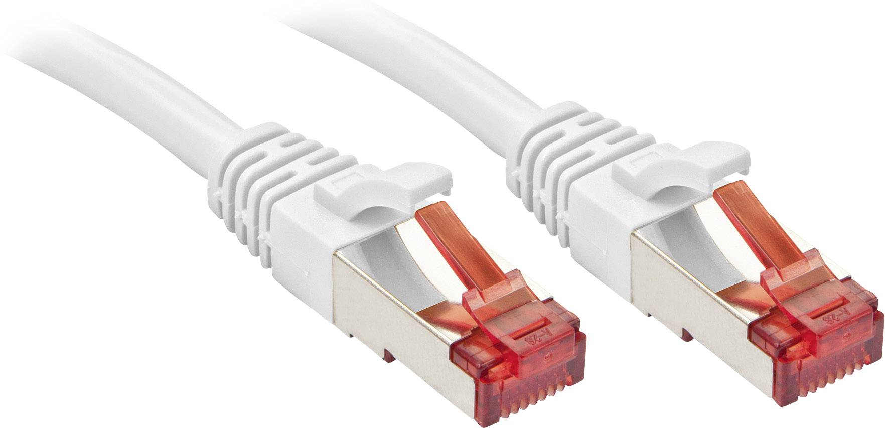 LINDY 47801 RJ45 Netwerkkabel, patchkabel CAT 6 S/FTP 30.00 m Wit Snagless 1 stuk(s)