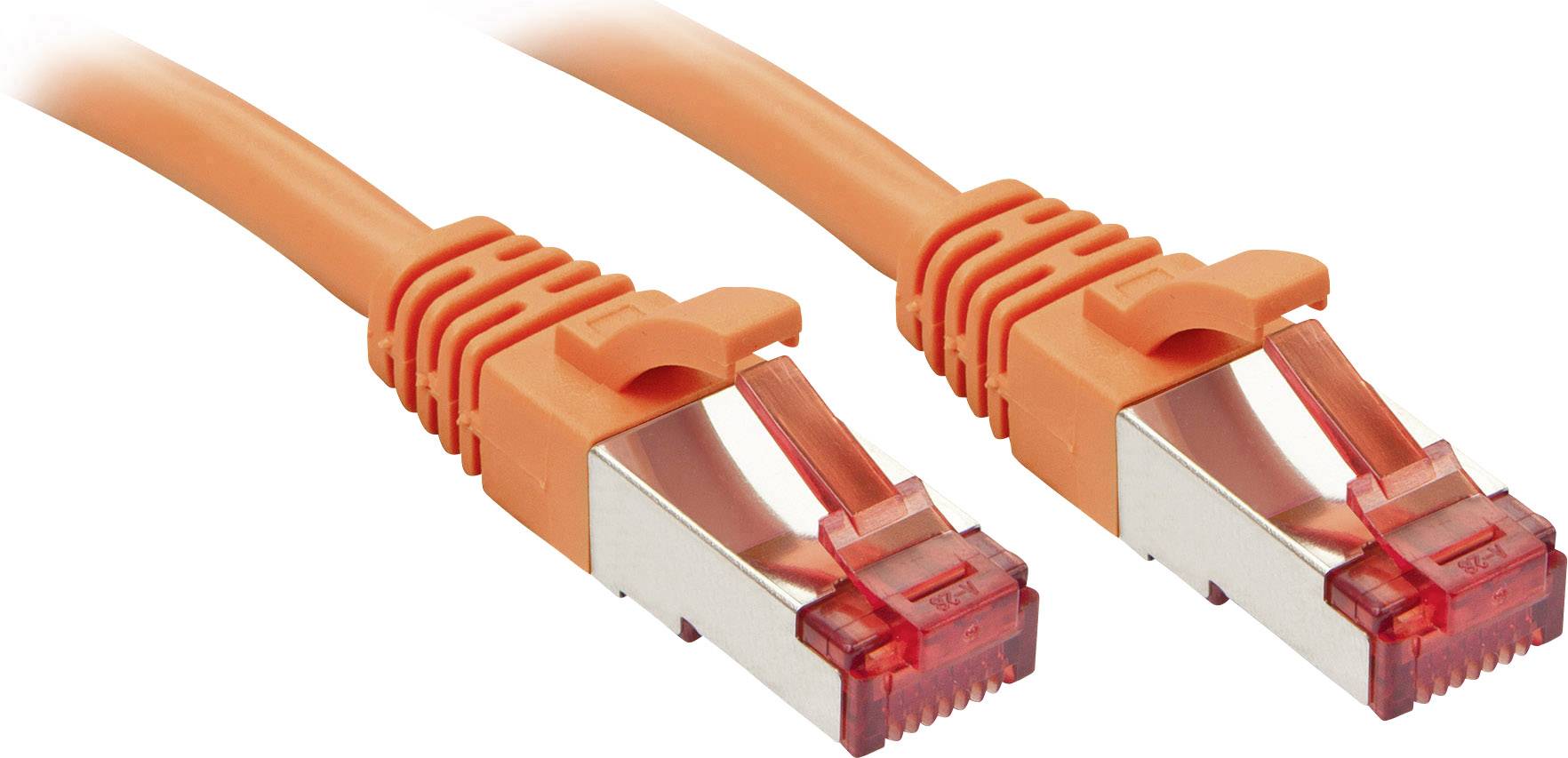 LINDY 47807 RJ45 Netwerkkabel, patchkabel CAT 6 S/FTP 1.00 m Oranje Snagless 1 stuk(s)