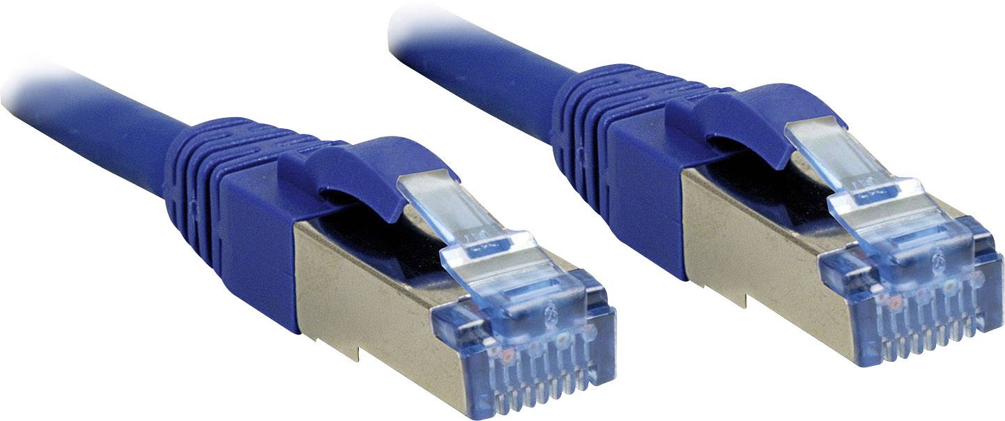 LINDY 47156 RJ45 Netwerkkabel, patchkabel CAT 6A S/FTP 30.00 m Blauw Snagless 1 stuk(s)