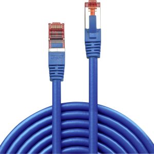 LINDY 47716 RJ45 Netwerkkabel, patchkabel CAT 6 S/FTP 0.50 m Blauw Snagless 1 stuk(s)