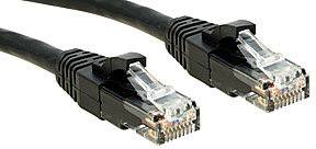 LINDY 45434 RJ45 Netwerkkabel, patchkabel CAT 6 U/UTP 3.00 m Zwart Snagless 1 stuk(s)