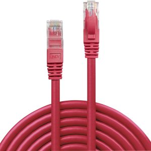 LINDY 48035 RJ45 Netwerkkabel, patchkabel CAT 6 U/UTP 5.00 m Rood Snagless 1 stuk(s)