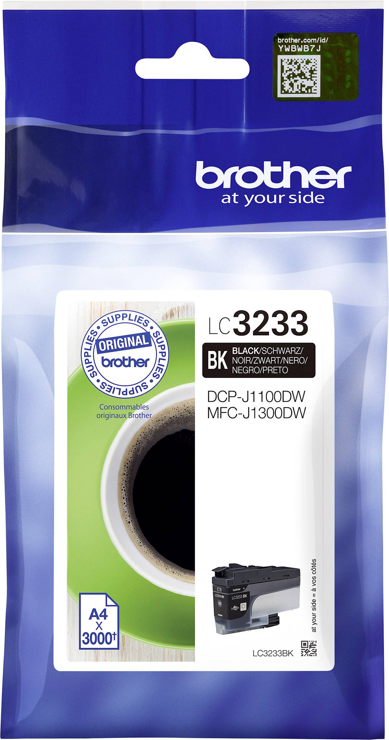 Brother Inktcartridge LC-3233BK Origineel Zwart LC-3233 BK
