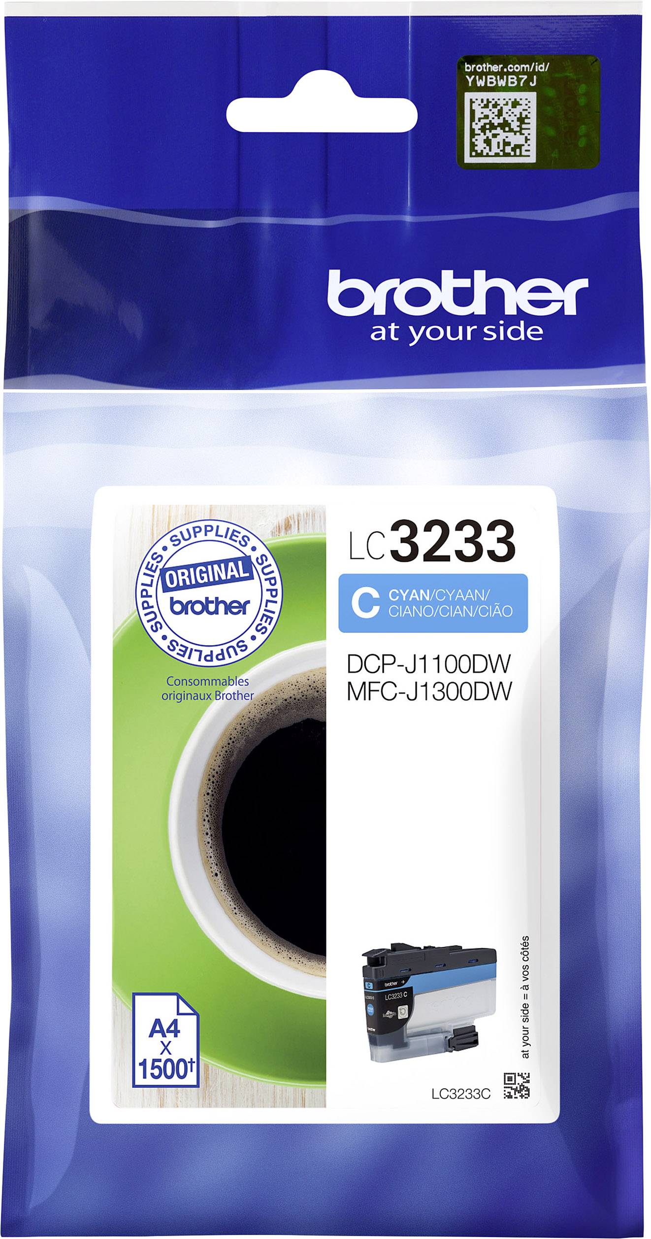 Brother Inktcartridge LC-3233C Origineel Cyaan LC-3233 C