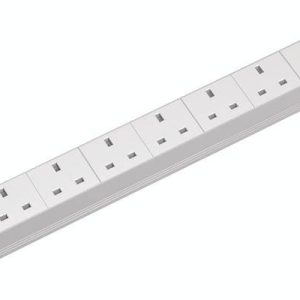 Bachmann 333.804 19 inch Stekkerdoos voor patchkast 1 HE Wit Bachmann 333.804 19 inch Stekkerdoos voor patchkast 1 HE Wit