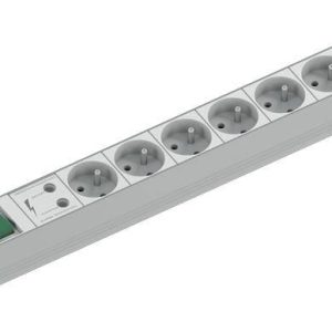 Bachmann 333.838 19 inch Stekkerdoos voor patchkast 1 HE Geaarde contactdoos Overspanningsbescherming Grijs Bachmann 333.838 19 inch Stekkerdoos voor patchkast 1 HE Geaarde contactdoos Overspanningsbescherming Grijs