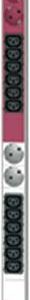 Bachmann 800.0113 19 inch Stekkerdoos voor patchkast 1 HE Apparaatcontactdoos C13 10A Aluminium profiel Meerdere kleuren