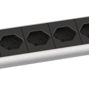 Bachmann 800.1260 19 inch Stekkerdoos voor patchkast 1 HE Overspanningsbescherming Meerdere kleuren Bachmann 800.1260 19 inch Stekkerdoos voor patchkast 1 HE Overspanningsbescherming Meerdere kleuren