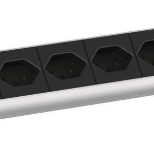 Bachmann 800.1263 19 inch Stekkerdoos voor patchkast 1 HE Contactdoos T13 Met schakelaar Zwart Bachmann 800.1263 19 inch Stekkerdoos voor patchkast 1 HE Contactdoos T13 Met schakelaar Zwart