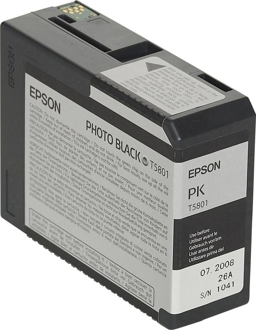 Epson Inktcartridge T5801 Origineel Enkel Foto zwart C 13 T 580100