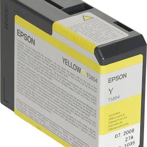 Epson Inktcartridge T5804 Origineel Geel C 13 T 580400 Epson Inktcartridge T5804 Origineel Geel C 13 T 580400