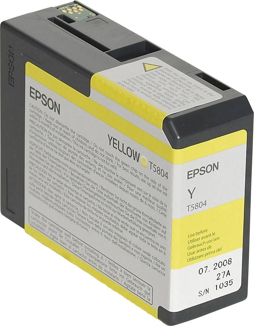 Epson Inktcartridge T5804 Origineel Geel C 13 T 580400