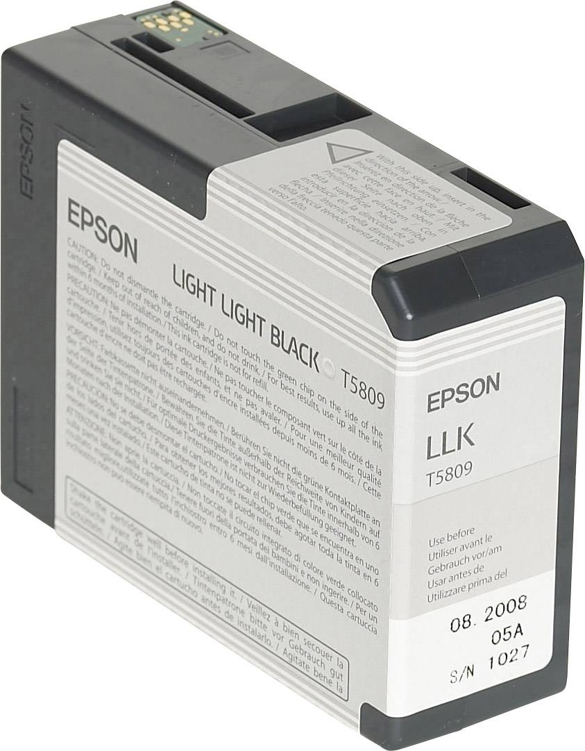 Epson Inktcartridge T5809 Origineel Enkel Light lichtzwart C13T580900