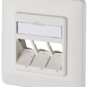 Metz Connect 130B20D31002KE Netwerkdoos Inbouw (in muur) Inzet met centraalstuk en frame Zonder connectoren 3 poorten Zu Metz Connect 130B20D31002KE Netwerkdoos Inbouw (in muur) Inzet met centraalstuk en frame Zonder connectoren 3 poorten Zu