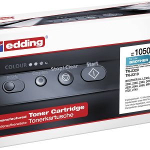 Edding Tonercassette vervangt Brother TN-2320 Compatibel Zwart 2600 bladzijden edding 1050 Edding Tonercassette vervangt Brother TN-2320 Compatibel Zwart 2600 bladzijden edding 1050