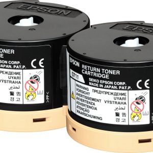 Epson Toner 0710 Origineel 2-pack Zwart 2500 bladzijden C13S050711 Epson Toner 0710 Origineel 2-pack Zwart 2500 bladzijden C13S050711