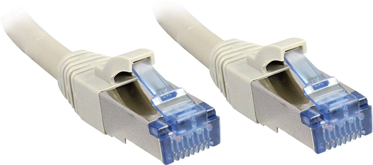 LINDY 47136 RJ45 Netwerkkabel, patchkabel CAT 6A S/FTP 5.00 m Grijs 1 stuk(s)