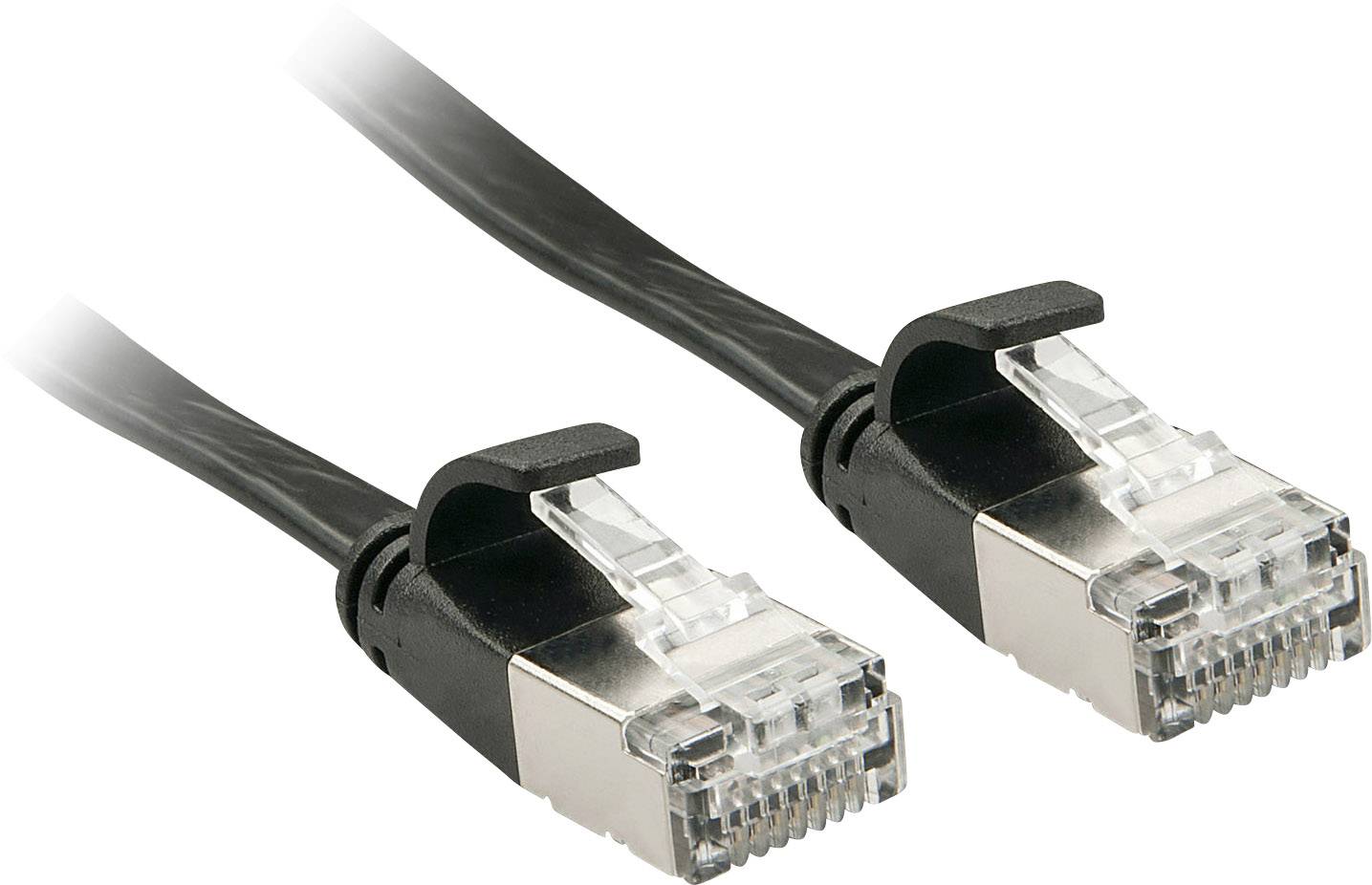 LINDY 47485 RJ45 Netwerkkabel, patchkabel CAT 6A U/FTP 10.00 m Zwart Snagless 1 stuk(s)