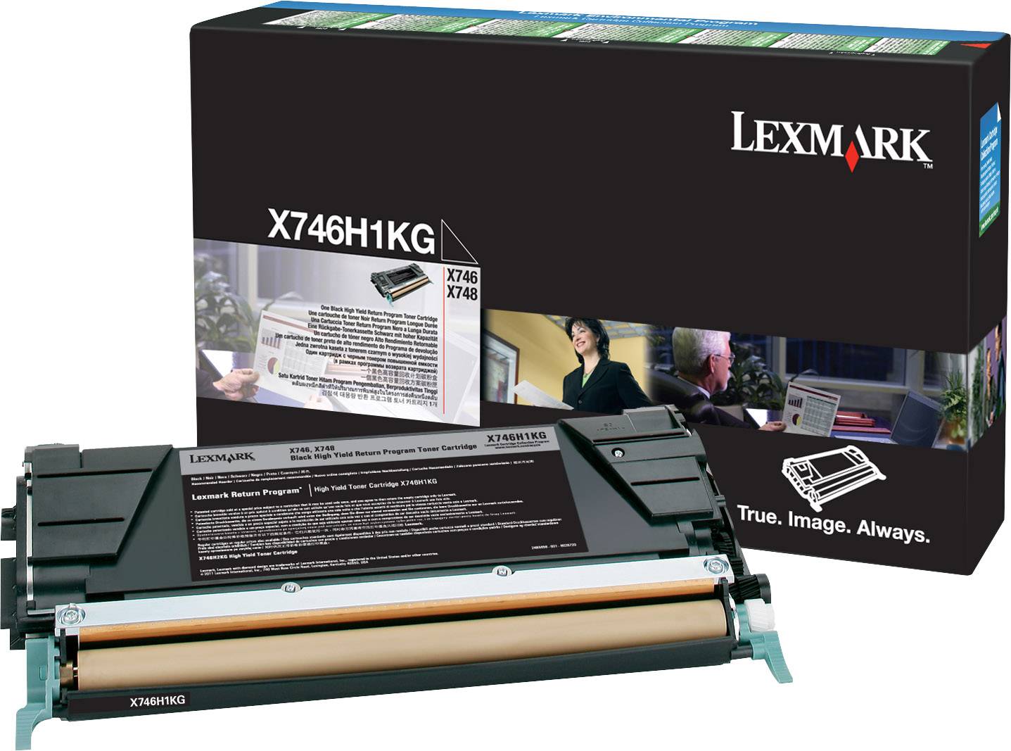 Lexmark Tonercassette (recycling) X746 X748 Origineel Zwart 12000 bladzijden X746H1KG