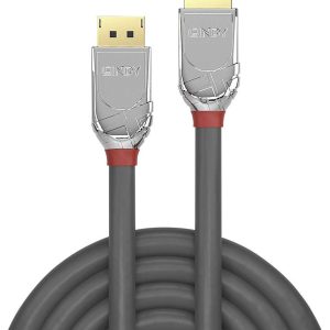 LINDY 36304 DisplayPort-kabel DisplayPort Aansluitkabel DisplayPort-stekker, DisplayPort-stekker 5.00 m Grijs