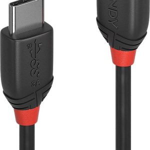 LINDY 36905 USB-kabel USB 3.2 Gen2x2 USB-C stekker, USB-C stekker 0.50 m Zwart Stekker past op beide manieren LINDY 36905 USB-kabel USB 3.2 Gen2x2 USB-C stekker, USB-C stekker 0.50 m Zwart Stekker past op beide manieren