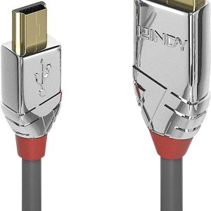 LINDY 36632 USB-kabel USB 2.0 USB-A stekker, USB-mini-B stekker 2.00 m Grijs LINDY 36632 USB-kabel USB 2.0 USB-A stekker, USB-mini-B stekker 2.00 m Grijs