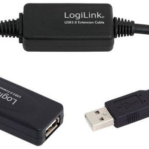 LogiLink UA0147 USB-kabel USB 2.0 USB-A stekker, USB-A bus 25.00 m Zwart LogiLink UA0147 USB-kabel USB 2.0 USB-A stekker, USB-A bus 25.00 m Zwart