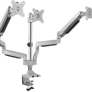 LogiLink BP0052 Monitor-tafelbeugel Aantal monteerbare displays: 3 Display(s) 33,0 cm (13″) – 81,3 cm (32″) Zilver Kante LogiLink BP0052 Monitor-tafelbeugel Aantal monteerbare displays: 3 Display(s) 33,0 cm (13″) – 81,3 cm (32″) Zilver Kante